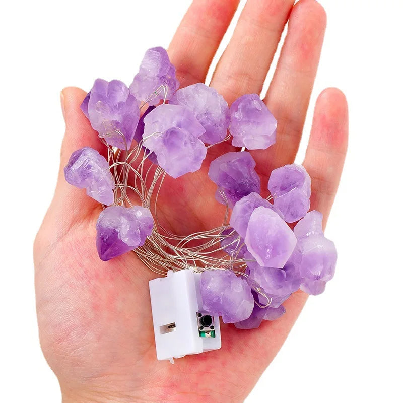 Amethyst String Lights for healing