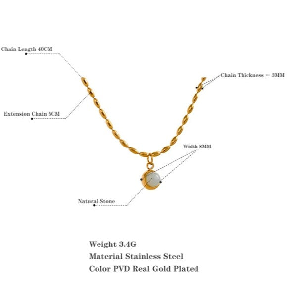 Aventurine Pendant Necklace for Abundance & Prosperity