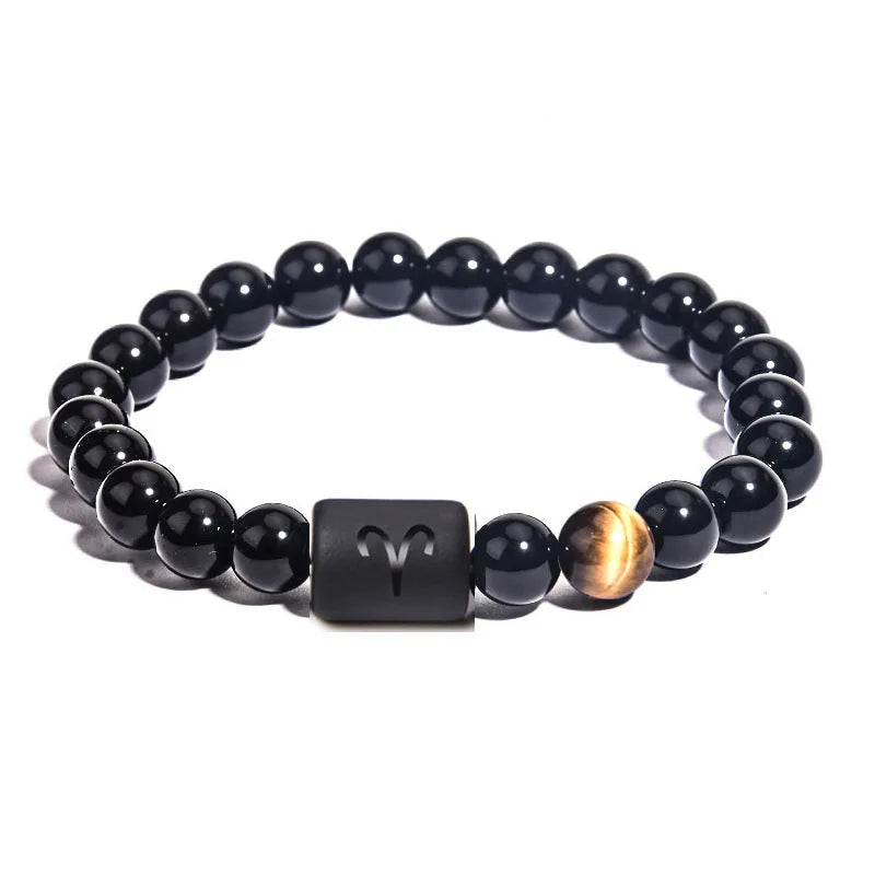 Zodiac Bracelet in Black Onyx