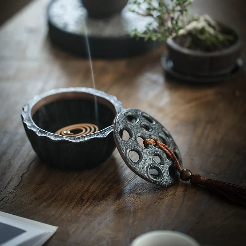 Incense Burner Lotus Pod Design