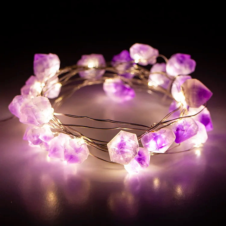 Amethyst String Lights for healing