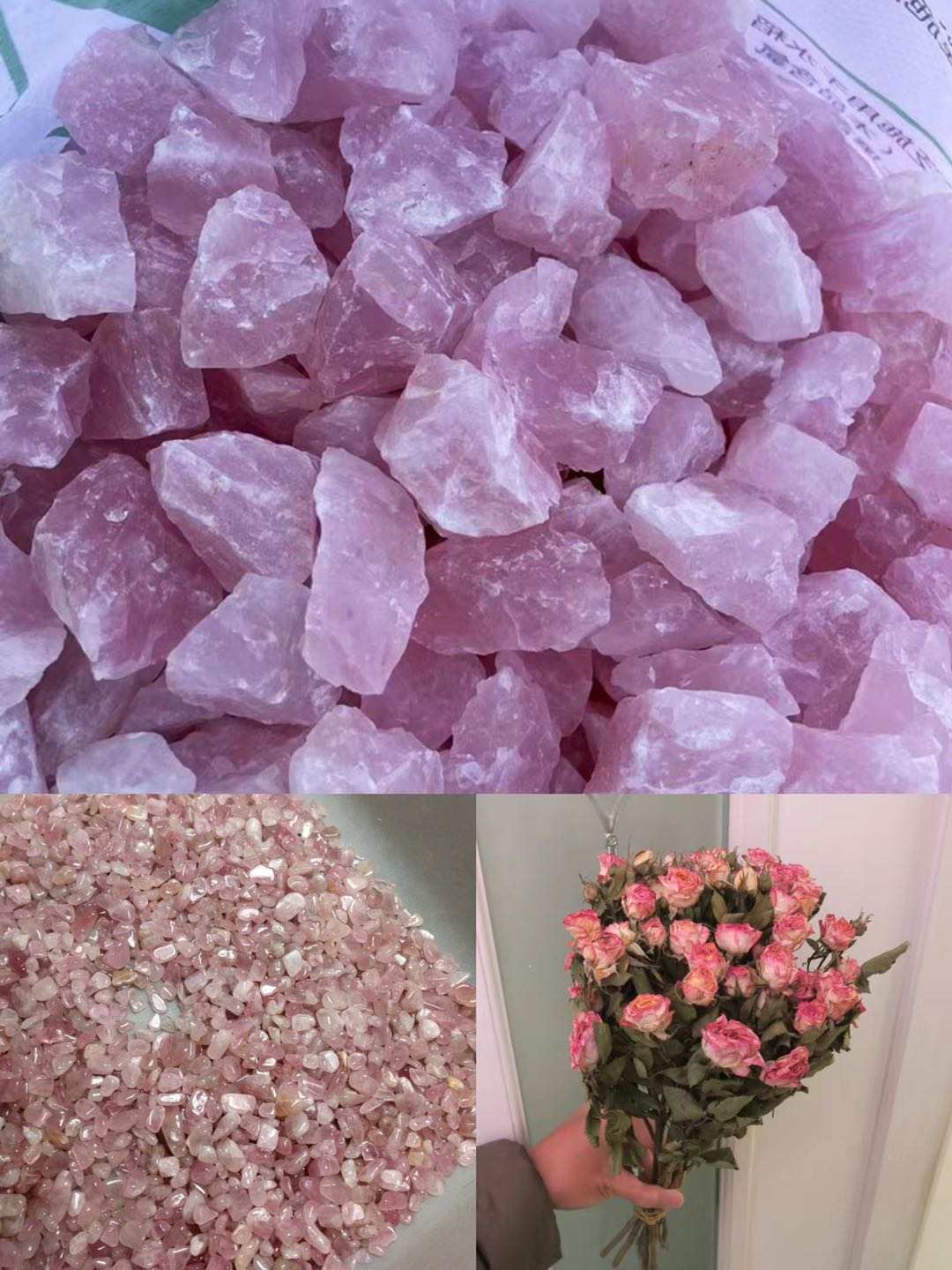 Rose Quartz Aromatherapy Crystal Candle for Love & Relationships