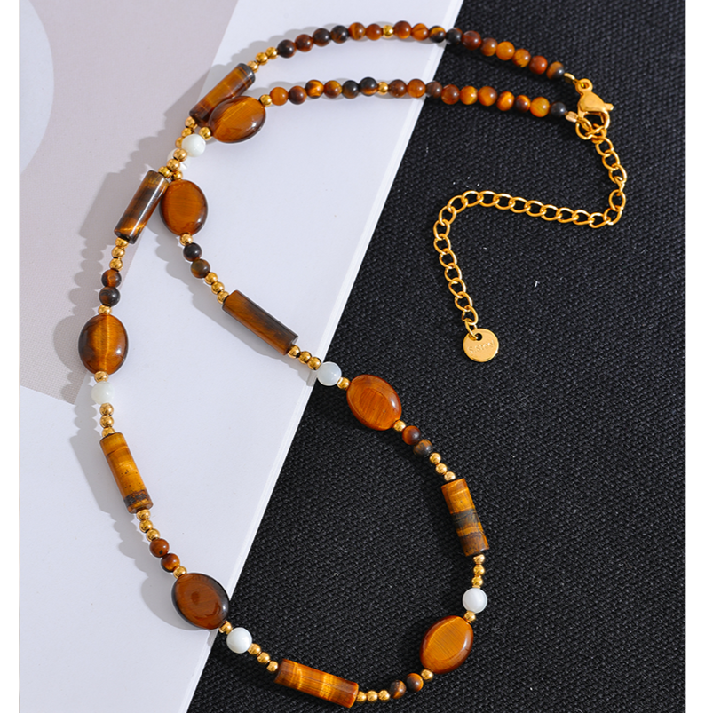 Tiger Eye Necklace for Protection & Courage