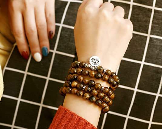 Picasso Jasper 108 Bead Rosary Necklace Bracelet for Creativity