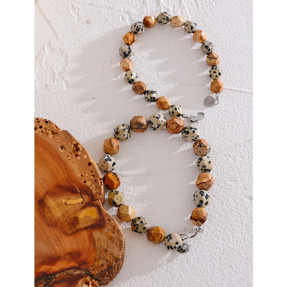 Picture Jasper & Dalmation Jasper Bracelet for Stability & Grounding