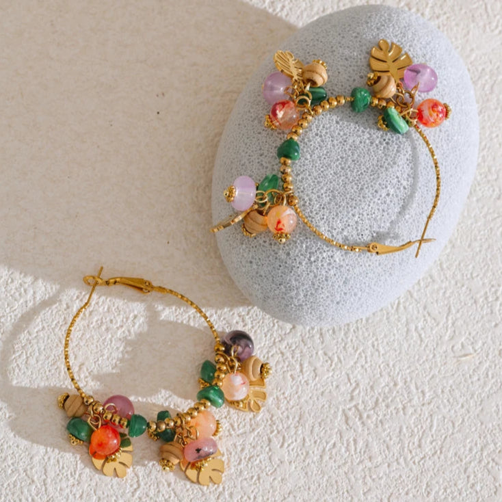 Aventurine & Agate Earrings for Luck & abundance