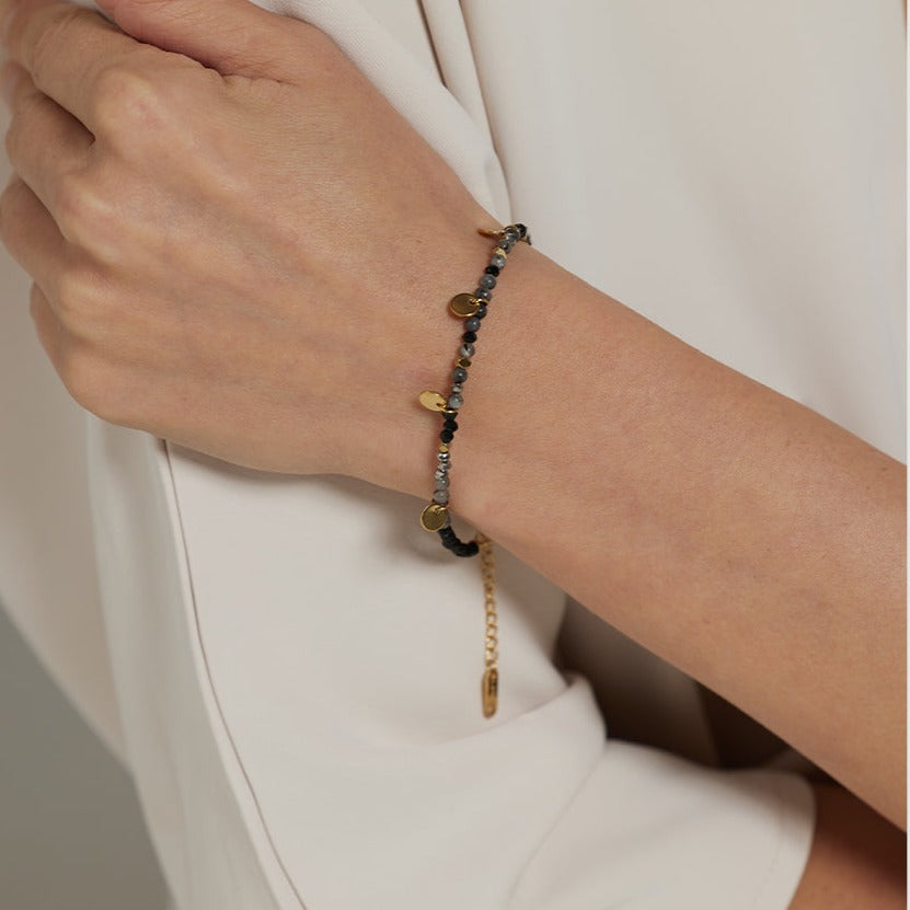 Black Agate (Hakik) bracelet for Growth & Prosperity