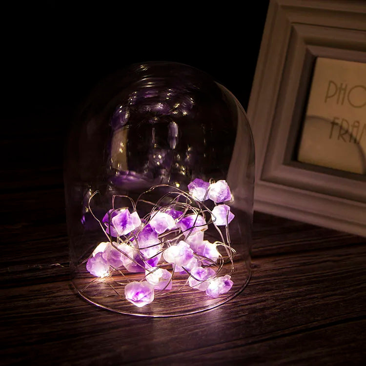 Amethyst String Lights for healing