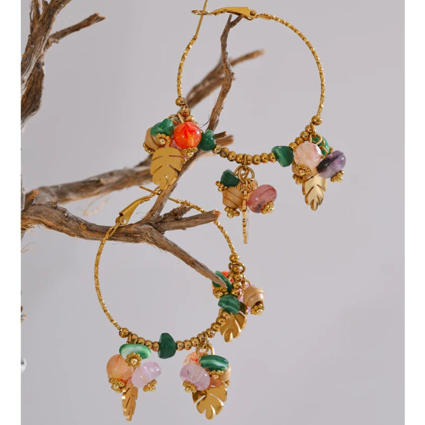 Aventurine & Agate Earrings for Luck & abundance