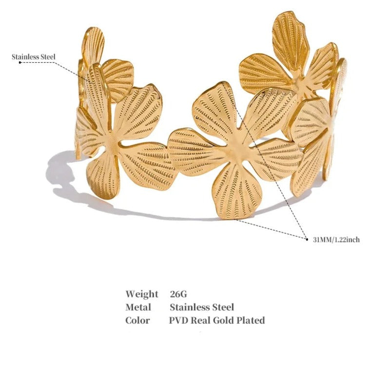 Magnolia Cuff Bracelet