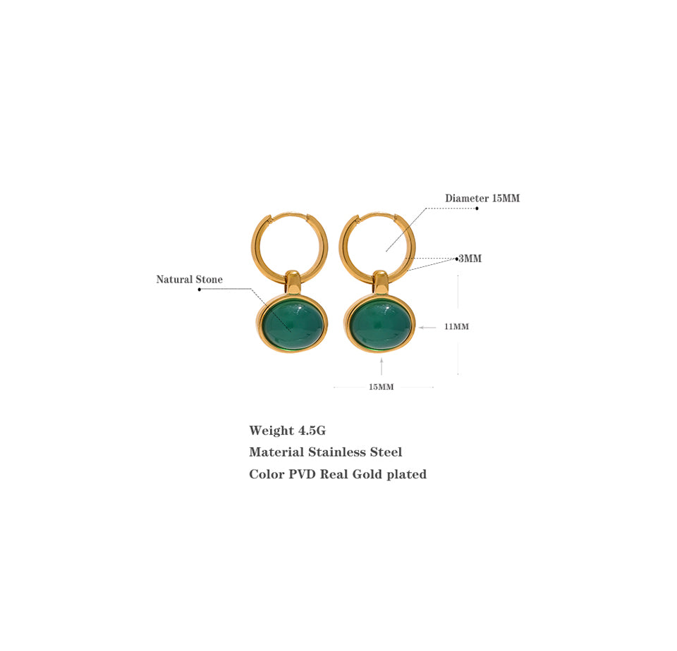 Tiger Eye Earrings for Protection & Confidence