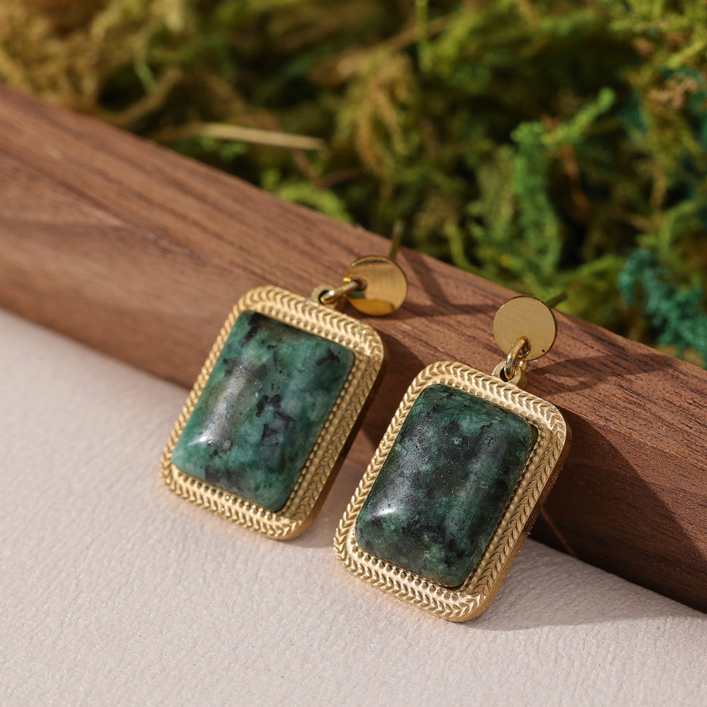 African Turquoise Earrings for Luck & Spiritual Growth