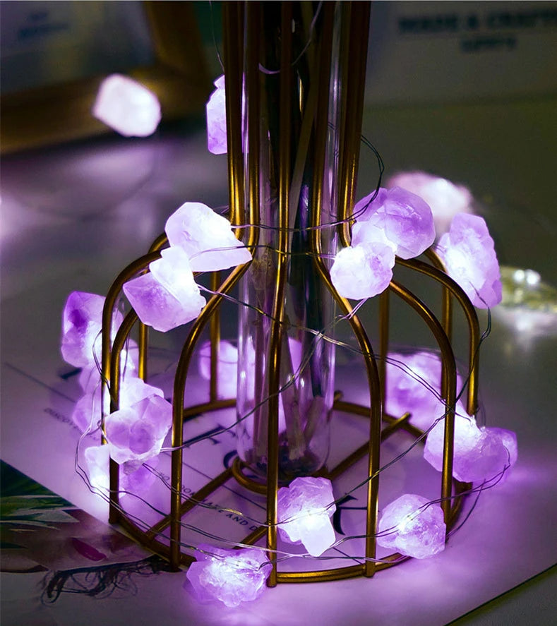 Amethyst String Lights for healing