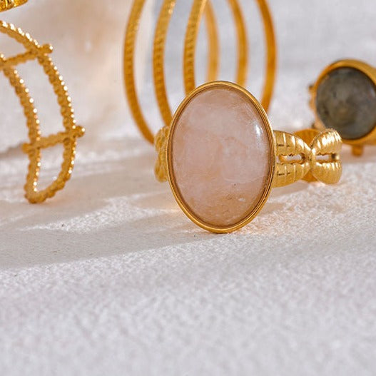 Rose Quartz Ring for Love & Relationships