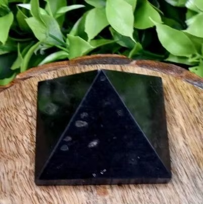 Black obsidian Pyramid for Protection