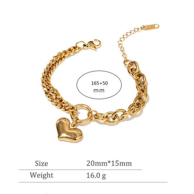 Amy Heart Bracelet