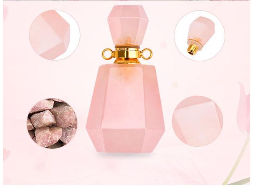Amethyst Perfume Bottle Necklace