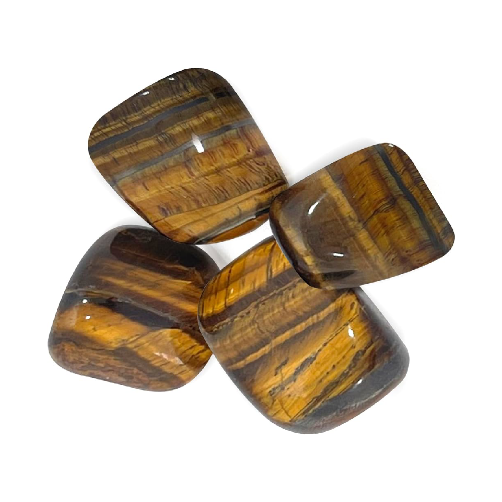 Tiger Eye Tumbled Stones (Set of 4)