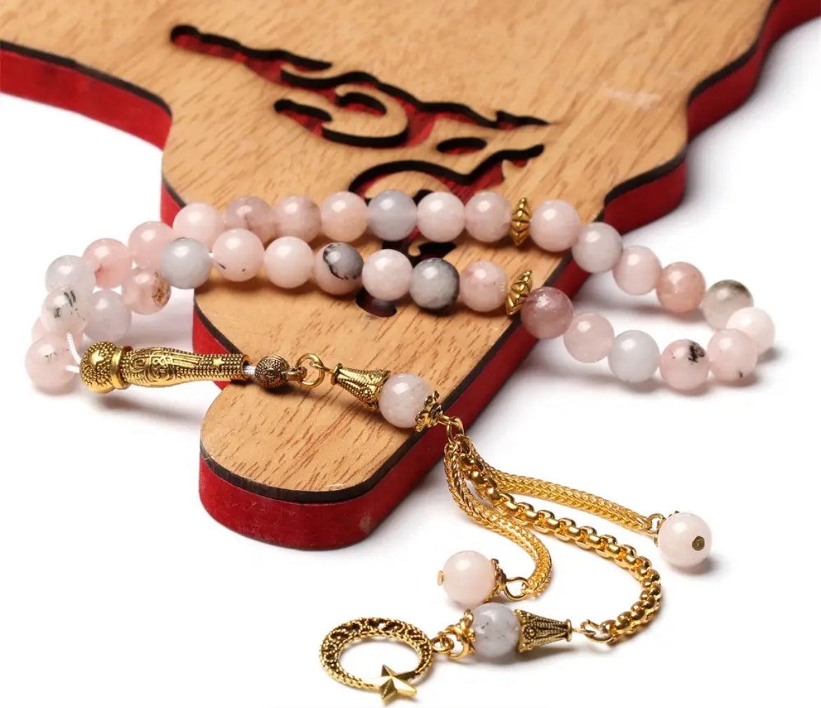 Cherry Blossom (Sakura) Agate Misbah