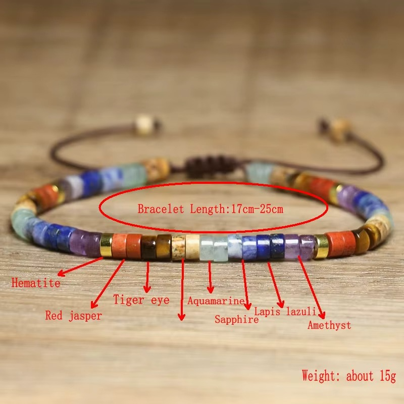 7 Chakra Braided Bracelet for Chakra Healing