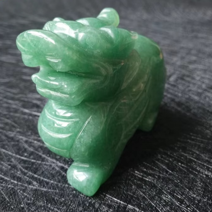 Aventurine Pixiu for Prosperity & Luck