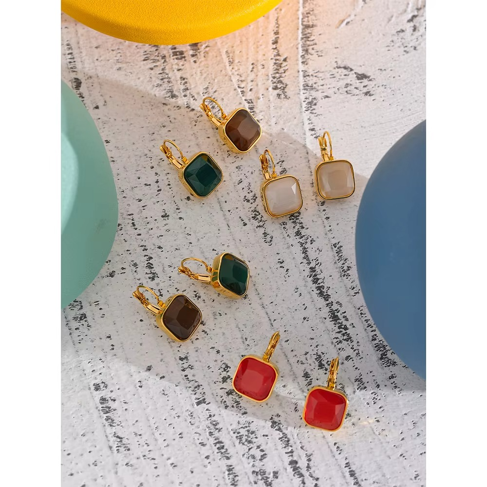 Cat’s eye Opal Earrings for Prosperity & Clarity