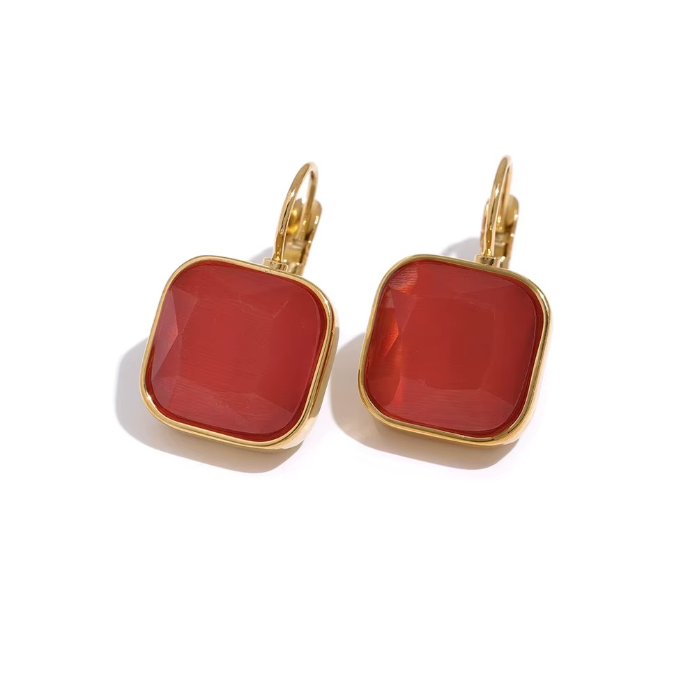 Cat’s eye Opal Earrings for Prosperity & Clarity