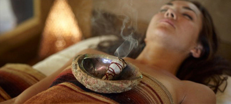 Sage with 7 Chakra for Smudging, Cleansing Crystals & Purification