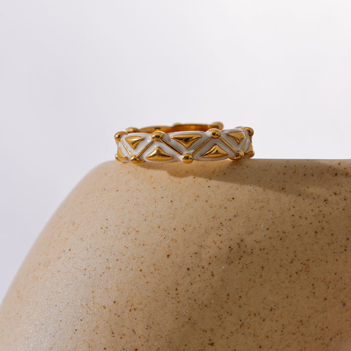 Diana Enamel Ring