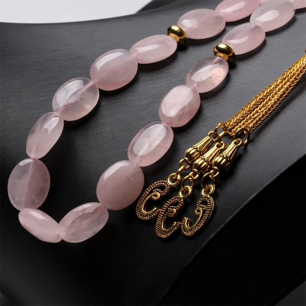Rose Quartz Oval Stone Misbah