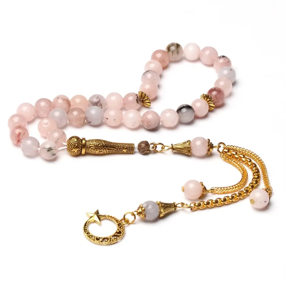 Cherry Blossom (Sakura) Agate Misbah