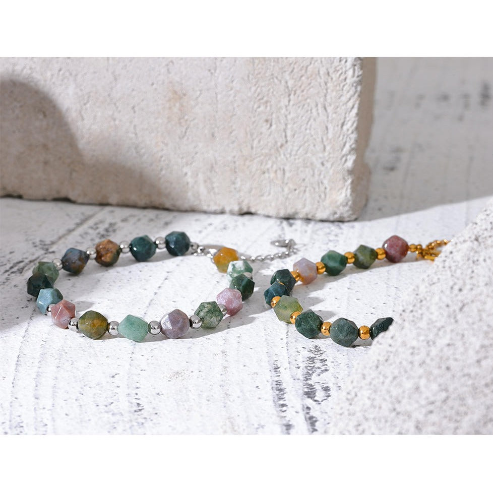 Agate (Hakik) Bracelet for Growth, Prosperity, Harmony