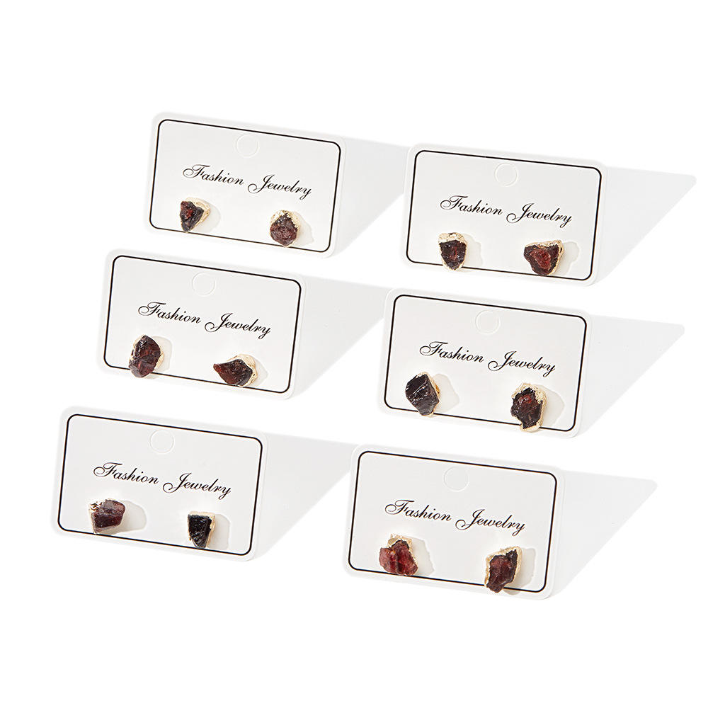 Red Agate (Hakik) Earrings in Stainless Steel for Abundance & Harmony