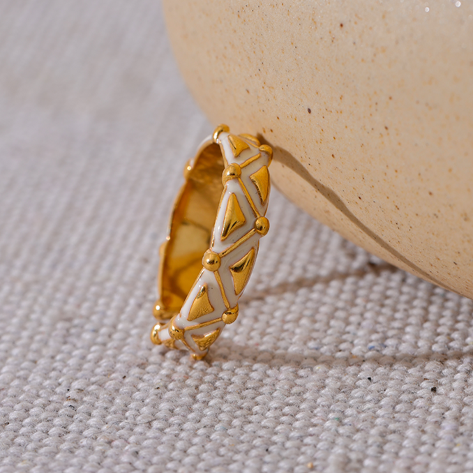 Diana Enamel Ring