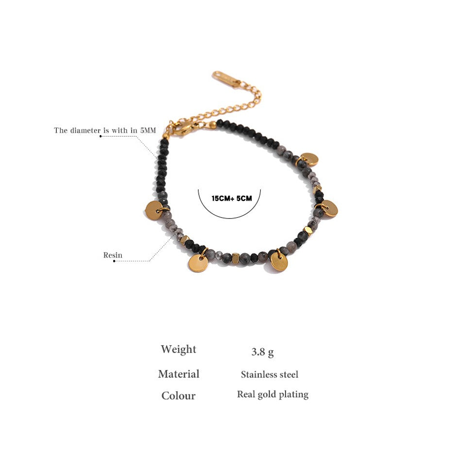 Green Agate (Hakik) bracelet for Growth & Prosperity