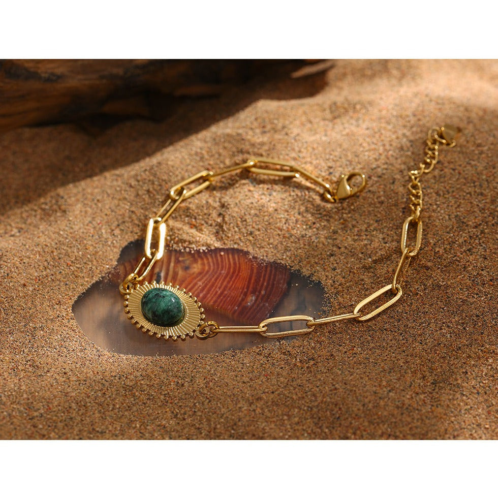 African Turquoise Bracelet for Healing & Growth