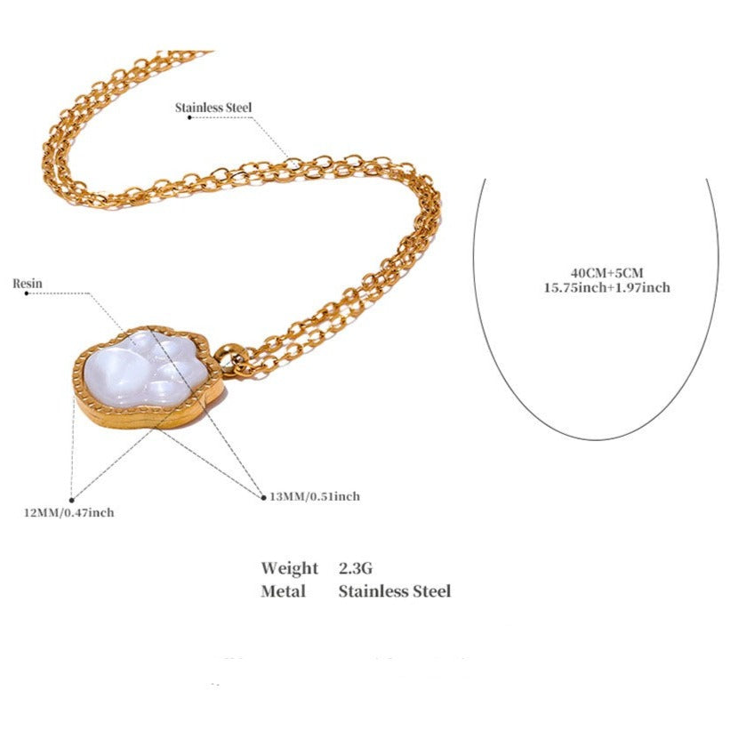 Paw Pendant Necklace