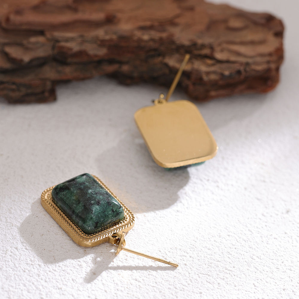 African Turquoise Earrings for Luck & Spiritual Growth
