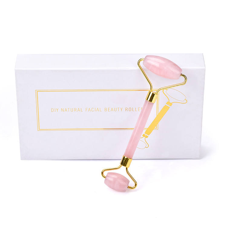 Rose Quartz Gua Sha Face Massager Roller