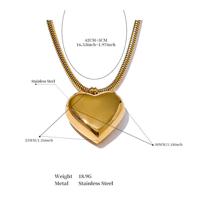 Ria Heart Pendant Necklace