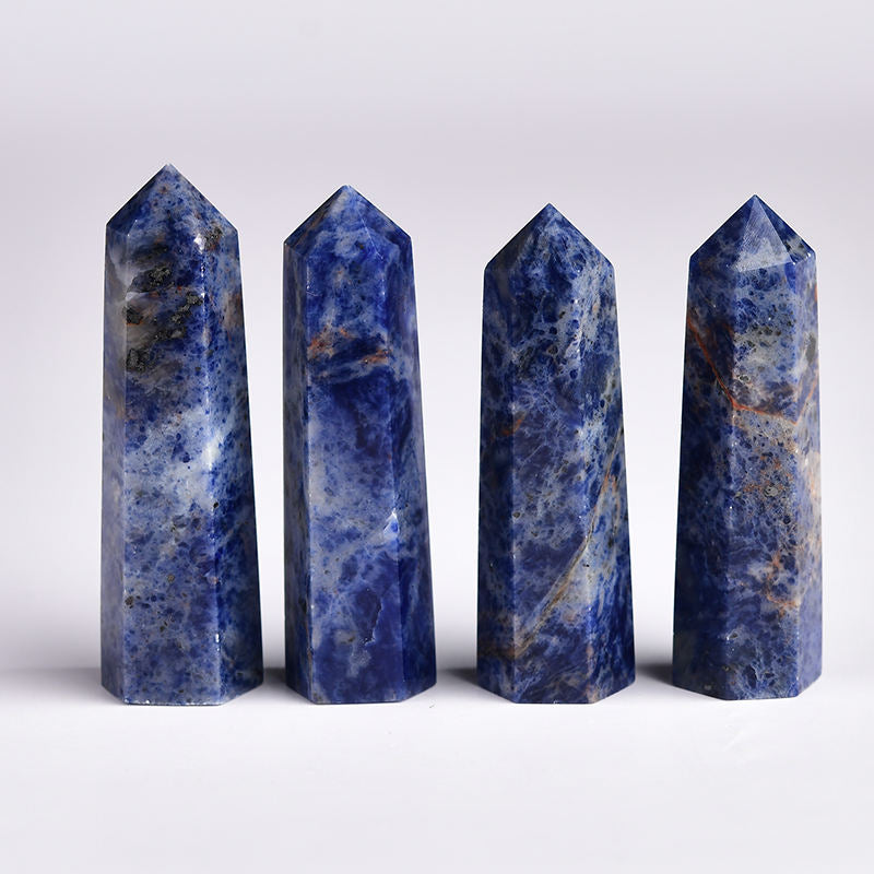 Lapis Lazuli Hexagon Point Pencil for Wisdom & Communication