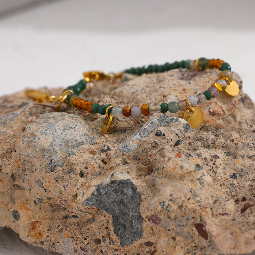 Green Agate (Hakik) bracelet for Growth & Prosperity