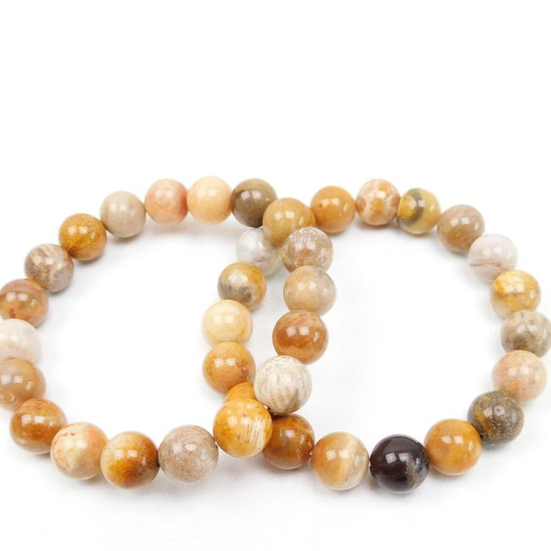Coral Jade Bracelet for Positivity & Abundance