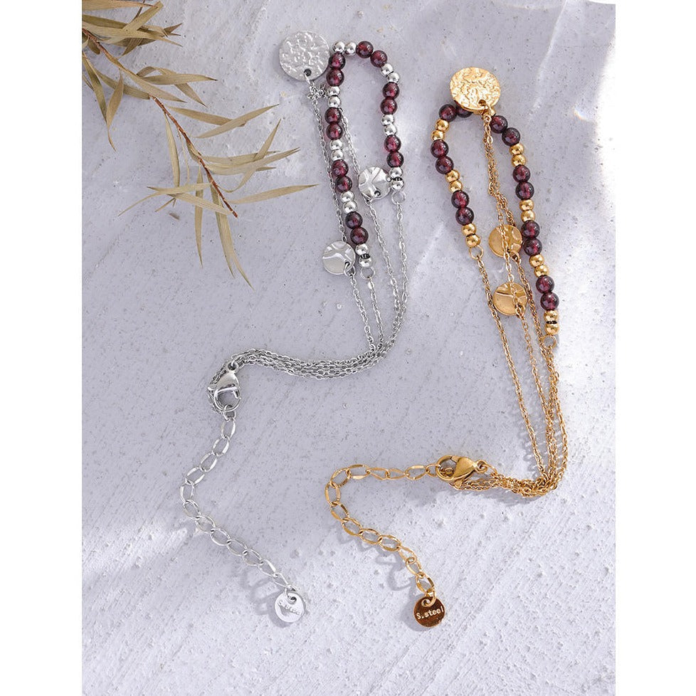 Garnet Bracelet Anklet for Passion & creativity