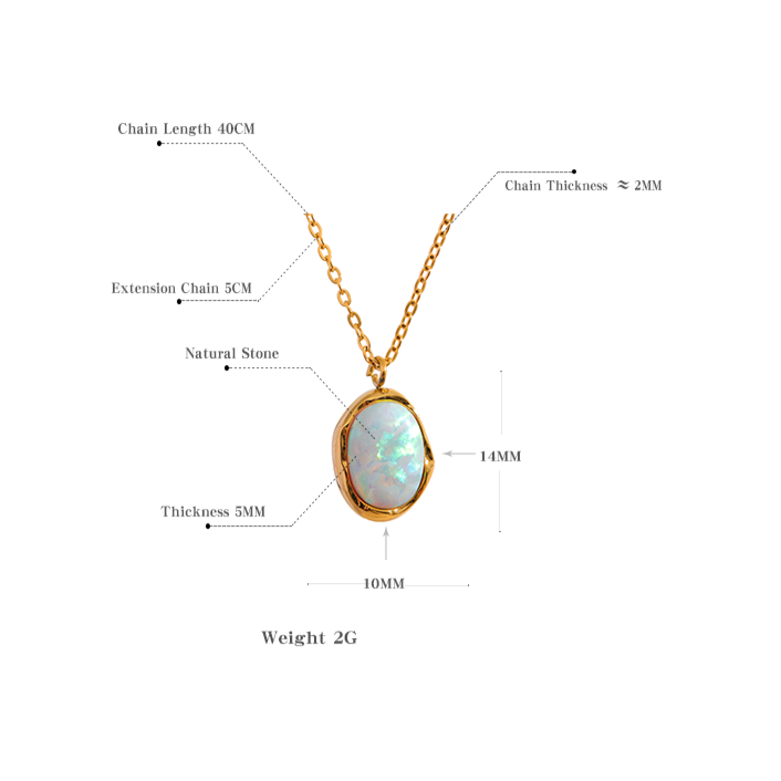 Opal Necklace for Balance & Creativity