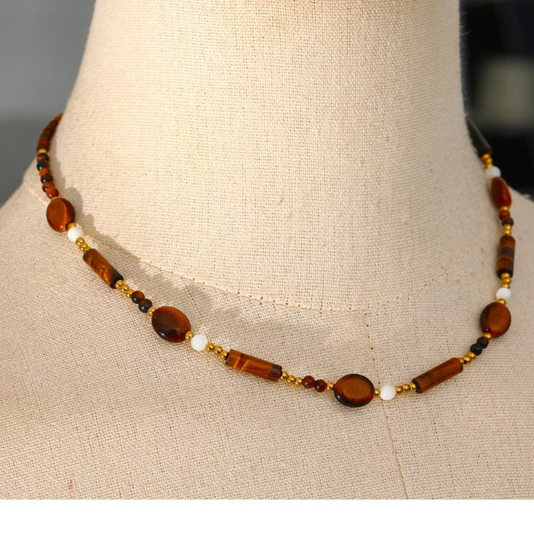 Tiger Eye Necklace for Protection & Courage