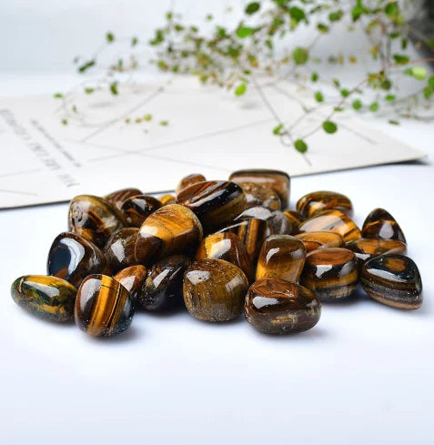 Tiger Eye Tumbled Stones (Set of 4)