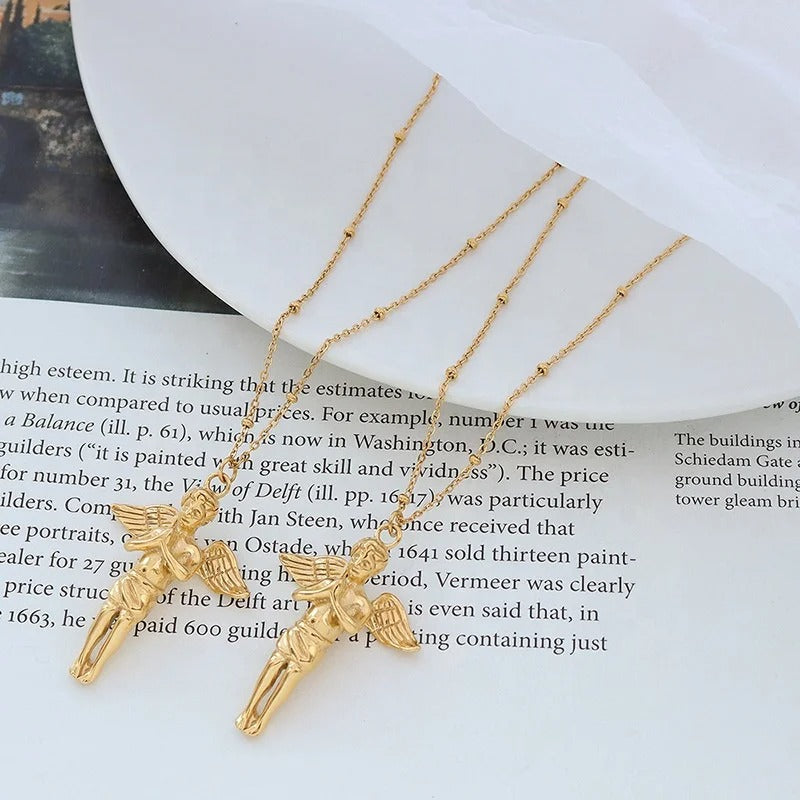 Angel Wings Pendant Necklace