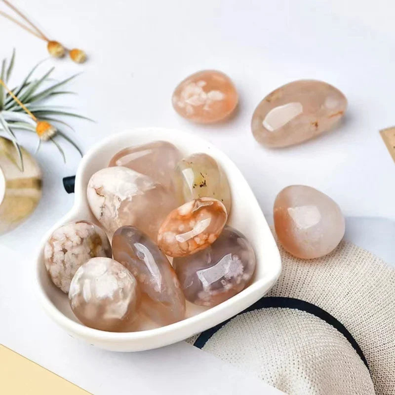 Cherry Agate (Haqik) Tumbled Stones (Set of 4)