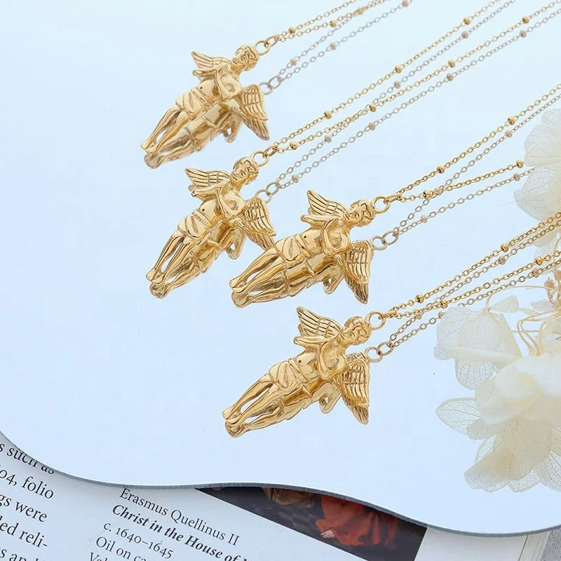 Angel Wings Pendant Necklace